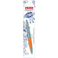 Balpen inklikbaar my.pen turkoois/oranje