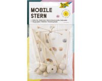 Mobile étoile en bois