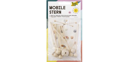 Mobile étoile en bois