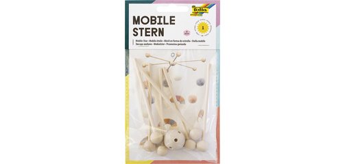 Mobile étoile en bois