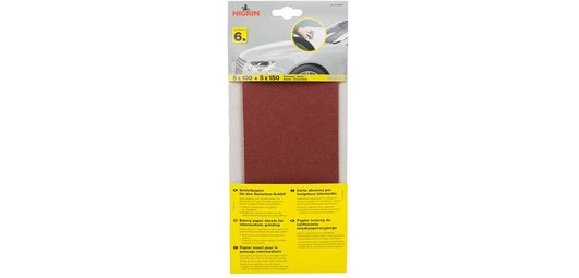 Papier émeri, ponçage intermédiaire, grain P100/150