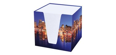 Bloc cube 'Phare', carton rigide, garni