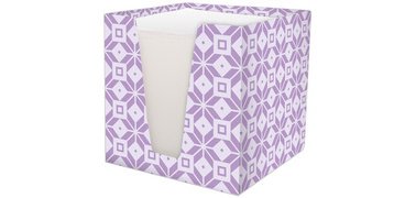 Bloc cube 'Berry', carton rigide, garni