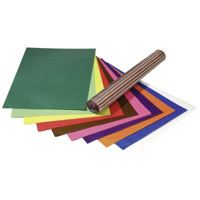 Papier transparent, (L)500x(H)700 mm, 42 g/m2, assorti