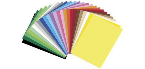 Papier de couleur, (L)500 x (H)700 mm, assorti