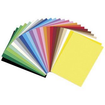 Papier de couleur, (L)500 x (H)700 mm, assorti