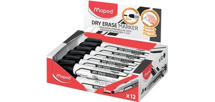 Marqueur pour tableau blanc Marker'Peps Jumbo, noir