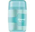 Duo taille-crayons-gomme Connect Duo PASTEL, assorti