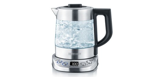 Kettle water and tea WK 3473 DELUXE, glass / stainless steel