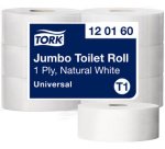 TORK Papier toilette grand rouleau Jumbo, 1 couche, blanc