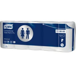 TORK Papier toilette, 3 couches, blanc