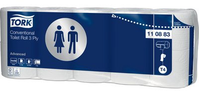 TORK Papier toilette, 3 couches, blanc