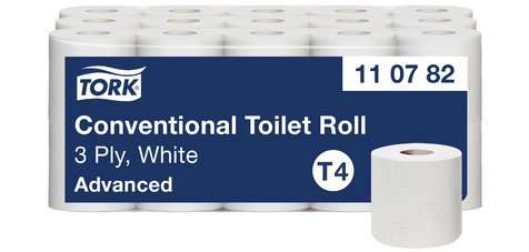 TORK Papier toilette, 3 couches, grand paquet, blanc