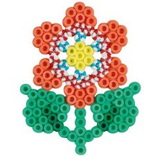 hama Perles à repasser midi 'Perles à rayures - Fleur'