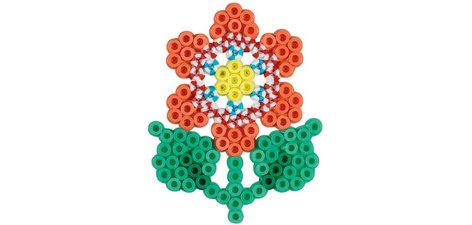 hama Perles à repasser midi 'Perles à rayures - Fleur'