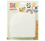 hama Plaques pour perles 'Cercle, coeur, carré, hexagone'