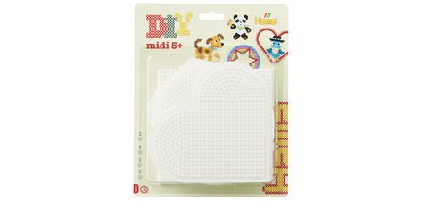 hama Plaques pour perles 'Cercle, coeur, carré, hexagone'