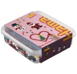 hama Perles à repasser maxi + plaque 'Noël', en boîte
