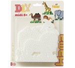 hama Plaques pour perles 'Eléphant, girafe, lion, chameau'