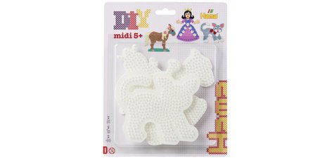 hama Plaques pour perles 'Princesse, cheval, chat', blister