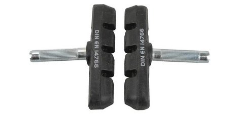 Bike brake pad, V-brake, clip-on