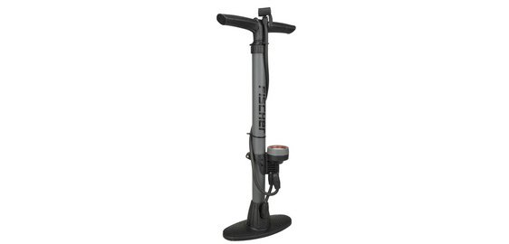 Vertical air pump for bicycle, for any valve