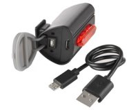 Feu arrière de vélo sur batterie TWIN, éclairage sol
