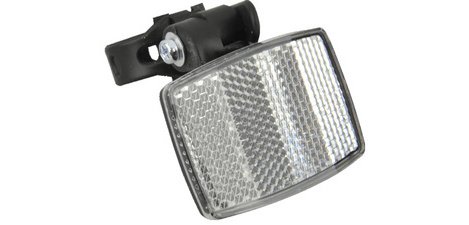 Front reflector for bike, mounting on the stem