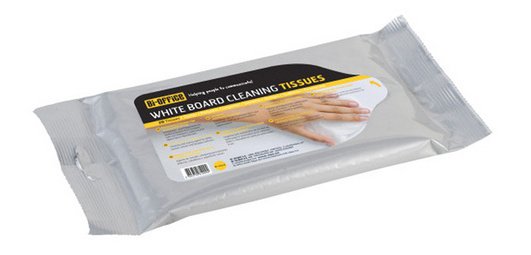 Cleaning wipes for whiteboards