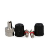 Kit de valves voiture pour vélo, 5 pièces