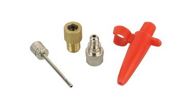 Set d'adaptateurs pour pompe à air de vélo, 4 pièces