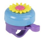 Sonnette pour guidon de vélo motif Fleur, assorti