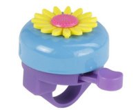 Fietsbel voor fietsstuur motief 'Bloem', geassorteerd