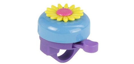 Sonnette pour guidon de vélo motif Fleur, assorti