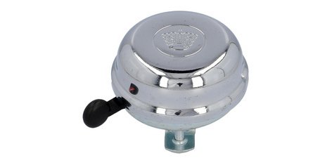 Sonnette pour guidon de vélo Chrome, argent