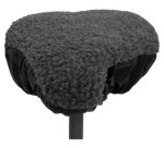 Couvre-selle de vélo, réversible, gris/noir