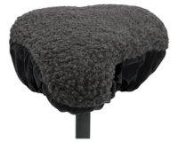Couvre-selle de vélo, réversible, gris/noir