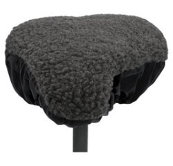 Couvre-selle de vélo, réversible, gris/noir