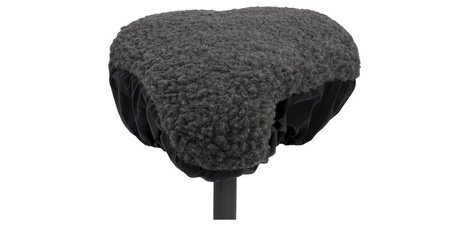 Couvre-selle de vélo, réversible, gris/noir