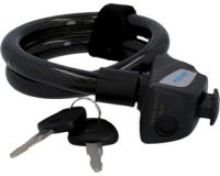 Câble antivol pour vélo, longueur : 600 mm, noir