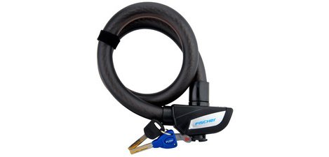 Anti-theft cable for bicycle, length: 850 mm, black