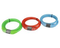 Câble antivol pour vélo, longueur : 650 mm, assorti