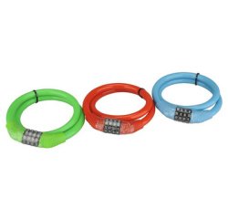 Câble antivol pour vélo, longueur : 650 mm, assorti