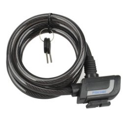 Antidiefstal fietskabel, lengte 1.200 mm, zwart