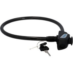 Câble antivol pour vélo, longueur : 550 mm, noir