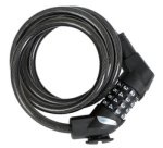 Câble antivol pour vélo, longueur : 1.200 mm, noir