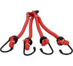 Tendeur élastique de vélo à 4 bras, rouge