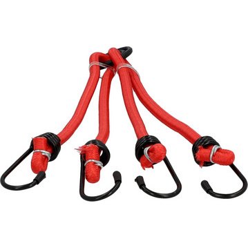 Bagagespin met 4 haken, rood