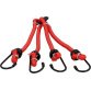 Bagagespin met 4 haken, rood