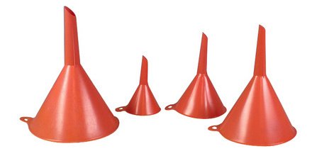 Entonnoir avec rainure d'aération, set de 4 pièces
